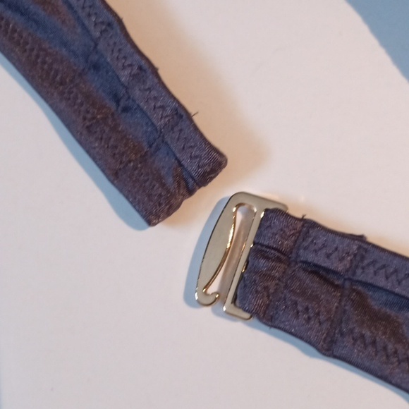 34B Shade & Shore Women's Wire Bikini Top - Purple Steel - Picture 4 of 7